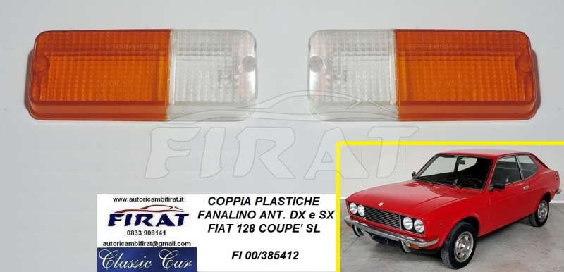 PLASTICA FANALINO FIAT 128 COUPE' SL ANT.DX E SX